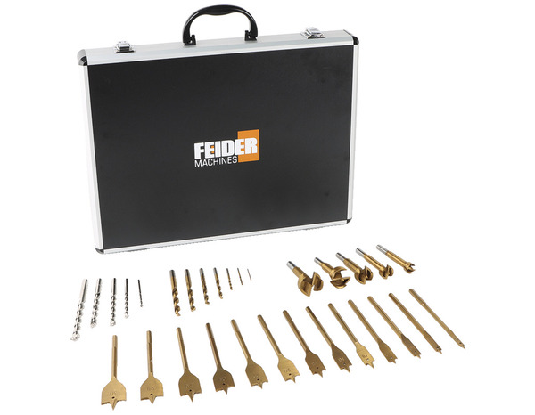 Coffret de 30 pièces pour le perçage du bois et du métal - Feider - Brico Dépôt