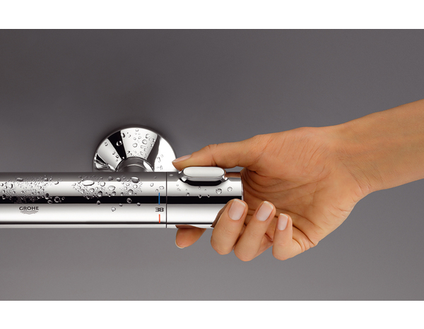 Mitigeur douche thermostatique "Precision Flow" - Grohe - Brico Dépôt