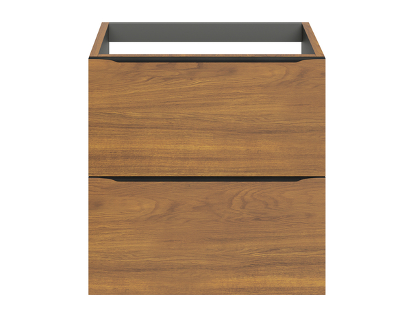 Meuble sous vasque à suspendre effet noyer "Idalie" L. 60 x H. 60 x P. 45 cm - Cooke and Lewis - Brico Dépôt