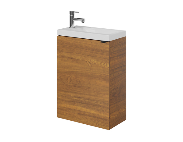 Lave main à suspendre effet noyer Idalie - L. 44 x H. 55 x P. 23 cm - Cooke and Lewis - Brico Dépôt