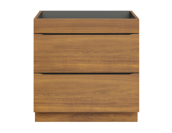 Meuble sous vasque à poser effet noyer "Idalie" L. 80 x H. 82 x P. 45 cm - Cooke and Lewis - Brico Dépôt