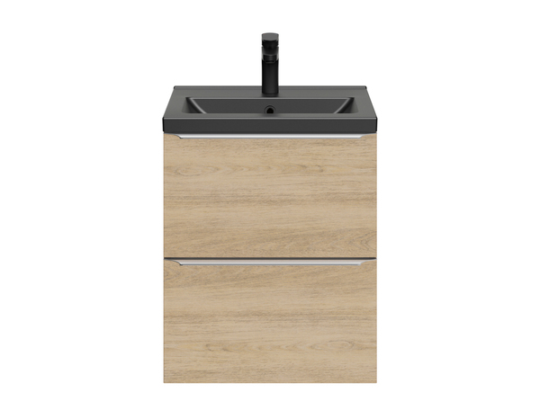 Meuble sous vasque à suspendre effet chêne "Idalie" L. 50 x H. 60 x P. 36 cm - Cooke and Lewis - Brico Dépôt