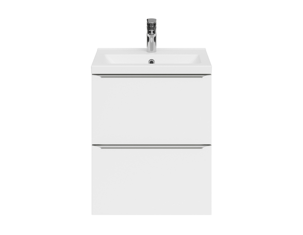 Meuble sous vasque à suspendre blanc "Idalie" L. 50 x H. 60  x P. 36 cm - Cooke and Lewis - Brico Dépôt