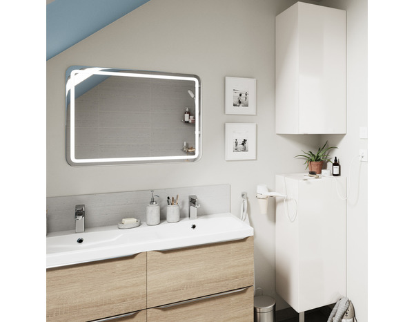 Rangement mural blanc Idalie L. 40 x H. 90 x P. 36 cm - Cooke and Lewis - Brico Dépôt