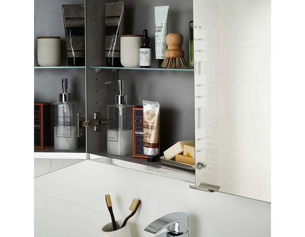 Rangement mural miroir Idalie L. 60 x H. 90 x P. 15 cm - Cooke and Lewis - Brico Dépôt