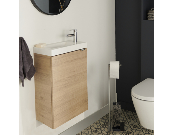 Lave main à suspendre effet chêne Idalie - L. 44 x H. 55 x P. 23 cm - Cooke and Lewis - Brico Dépôt