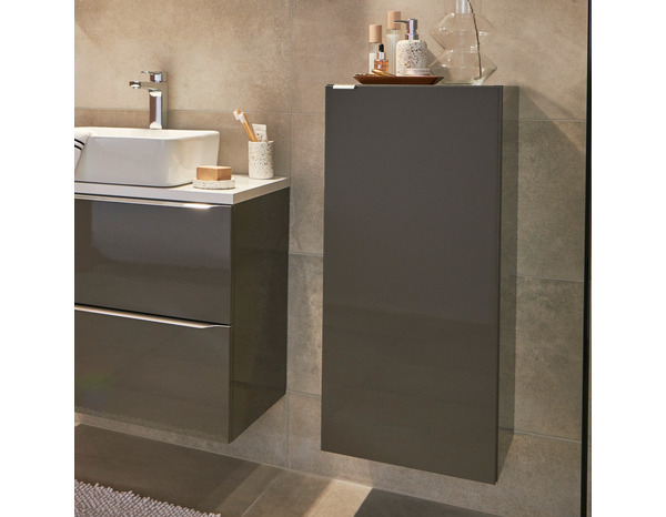 Rangement mural gris taupe Idalie L. 40 x H. 90 x P. 15 cm - Cooke and Lewis - Brico Dépôt