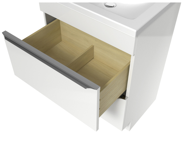 Meuble sous vasque à poser blanc Idalie L. 60 x H. 82 x P. 45 cm - Cooke and Lewis - Brico Dépôt