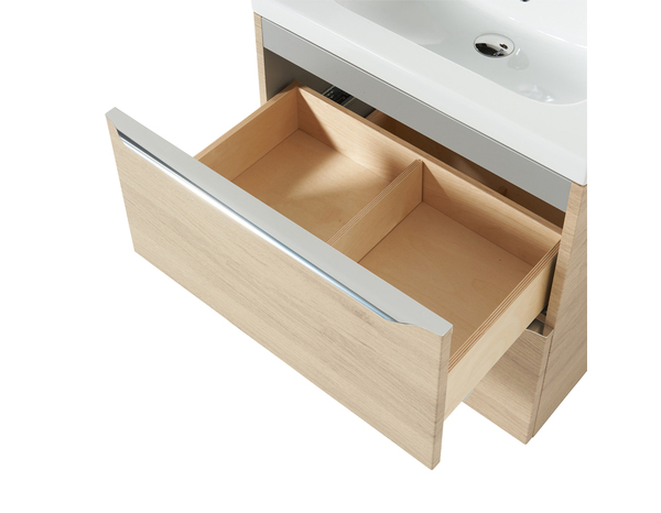 Meuble sous vasque à suspendre chêne Idalie L. 60 x H. 60 x P. 45 cm - Cooke and Lewis - Brico Dépôt