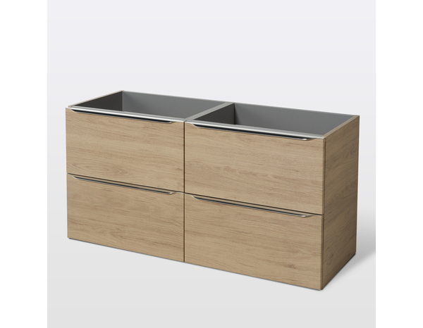 Meuble sous vasque double à suspendre chêne Idalie L. 120 x H. 60 x P. 45 cm - Cooke and Lewis - Brico Dépôt