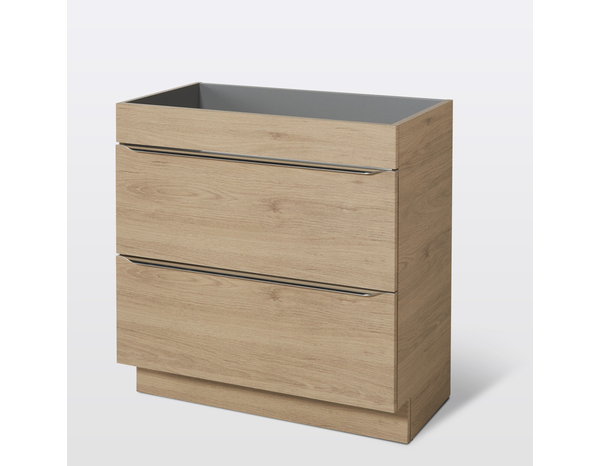 Meuble sous vasque à poser chêne Idalie L. 80 x H. 82 x P. 45 cm - Cooke and Lewis - Brico Dépôt