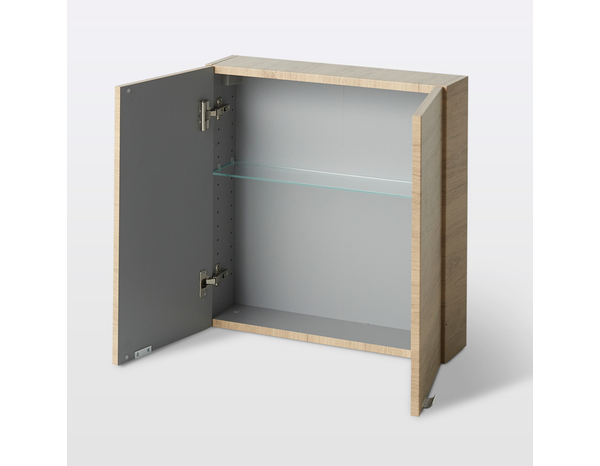 Rangement mural chêne Idalie L. 60 x H. 60 x P. 15 cm - Cooke and Lewis - Brico Dépôt