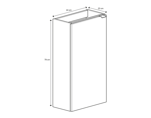 Lave main à poser gris taupé Idalie - L. 44 x H. 79 x P. 23 cm - Cooke and Lewis - Brico Dépôt