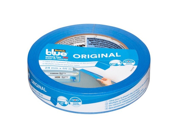 Scotch de masquage bleu multi-surfaces 24 mm x 55 m - Scotchblue - Brico Dépôt