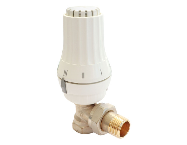 Kit complet vanne de radiateur thermostatique équerre 1/2" 6520 - Chantier - Brico Dépôt