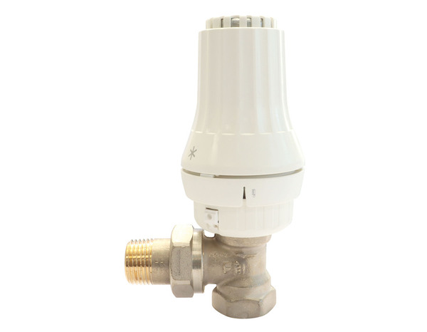 Kit complet vanne de radiateur thermostatique équerre 1/2" 6520 - Chantier - Brico Dépôt