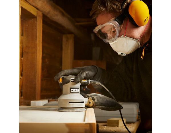 Ponceuse excentrique 300 W - 125 mm - Titan - Brico Dépôt