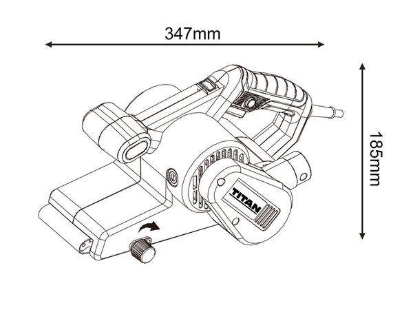 Ponceuse à bande filaire 900 W - 240 V - Titan - Brico Dépôt