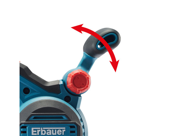 Ponceuse à bande sans batterie 18 V + 1 bande, adaptateur et sac à poussière - Erbauer - Brico Dépôt