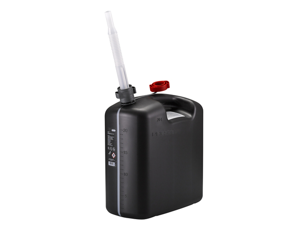 Jerrycan en polyéthylène noir avec bec flexible - 20 L - Brico Dépôt