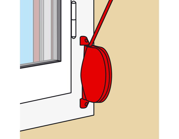 Enrouleur de sangle blanc pour volet roulant L. 5 m - AFBAT - Brico Dépôt