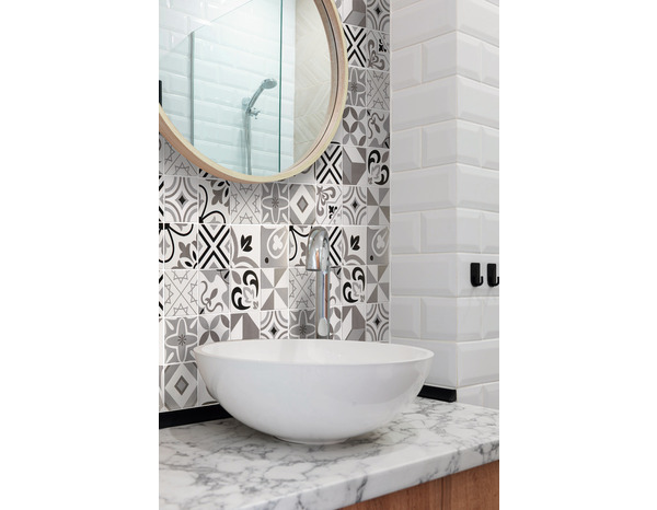 Mosaïque céramique "Mariande" blanc - l. 29,8 x L. 29,8 cm - Cooke and Lewis - Brico Dépôt