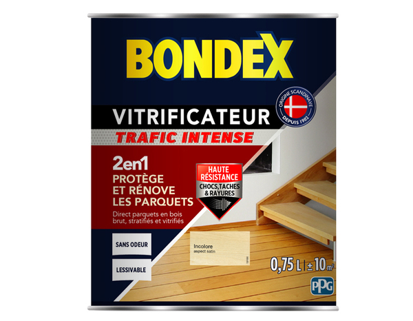 Vitrificateur pour protection durable des escaliers 0,75 L - Bondex - Brico Dépôt