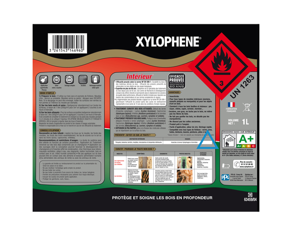 Traitement meubles objets et parquets "XYLOPHENE" 1L - Xylophene - Brico Dépôt
