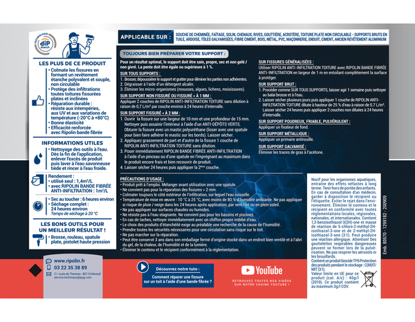 Anti-infiltration - Terre cuit - 4L - Ripolin - Brico Dépôt