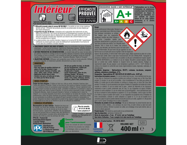 Traitement meubles & objets anciens 0,4 L - Xylophene - Brico Dépôt