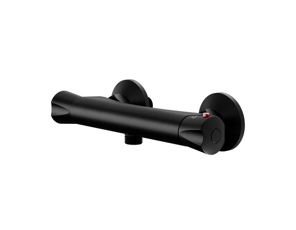 Mitigeur douche thermostatique  noir "Rize" - Cooke and Lewis - Brico Dépôt