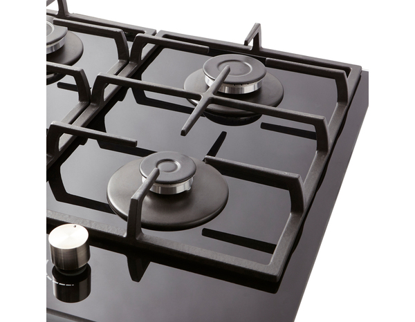 Plaque de cuisson gaz verre noir - Cooke and Lewis - Brico Dépôt