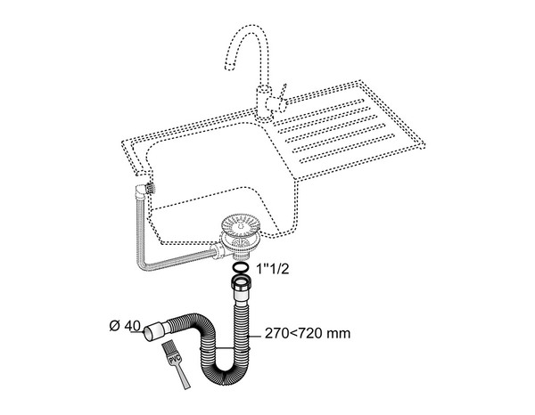 Raccord extensible Ø 40 mm - Wirquin - Brico Dépôt