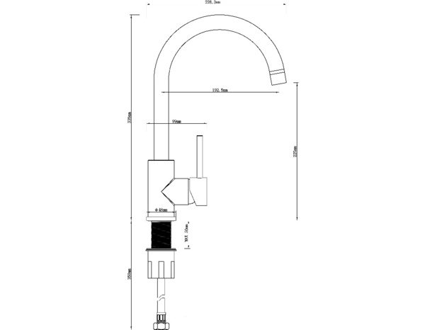 Robinet mitigeur de cuisine "Katiki" blanc - Cooke and Lewis - Brico Dépôt