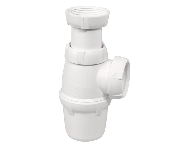 Siphon d'évier en PVC hauteur réglable de 131 à 176 mm Ø sortie 40 mm - Wirquin - Brico Dépôt