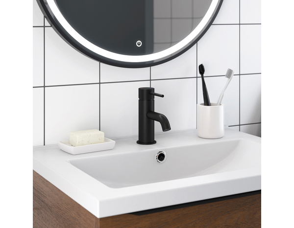 Mitigeur lavabo M noir "Livie" - Cooke and Lewis - Brico Dépôt