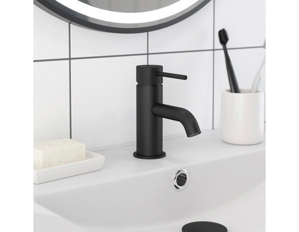 Mitigeur lavabo M noir "Livie" - Cooke and Lewis - Brico Dépôt