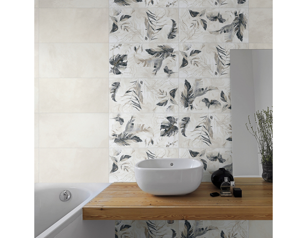 Décor mural "Joya" ivoire - l. 30,5 x L. 61,5 - Cooke and Lewis - Brico Dépôt