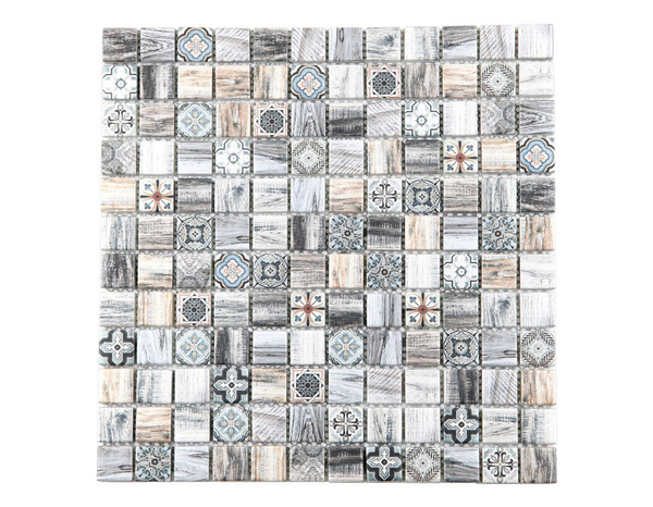 Mosaïque de verre "Haldore" gris - l. 29,8 x L. 29,8 cm - Cooke and Lewis - Brico Dépôt