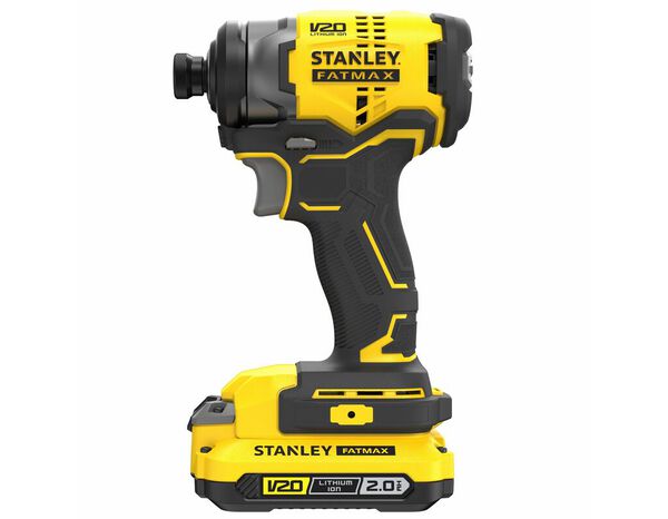 Visseuse à impacts V20 moteur Brushless 170 Nm 18 V + 2 Batteries 2 Ah - Stanley Fatmax - Brico Dépôt