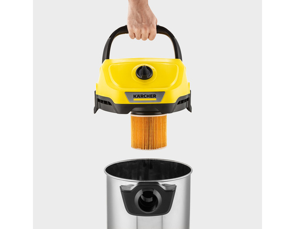 Aspirateur à eau et poussière filaire 1000 W cuve inox 19 L - WD 3 SV - Karcher - Brico Dépôt