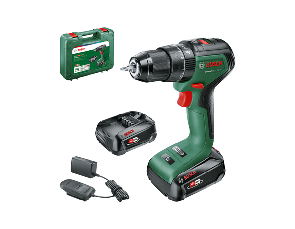 Pack perceuse percussion sans-fil UniversalImpact 18V-60 brushless + 2 batteries 2,0 Ah - Bosch - Brico Dépôt