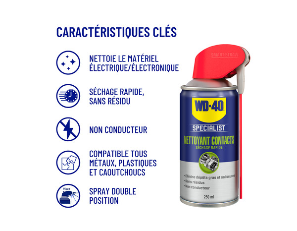 Wd40 specialist nettoyant contacts 250 ml - WD40 - Brico Dépôt