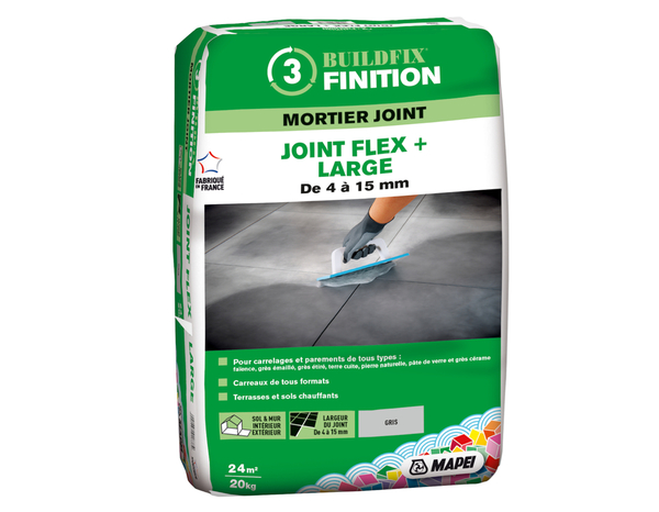Joint Flex + Large gris - Sac de 20 kg - Mapei - Brico Dépôt
