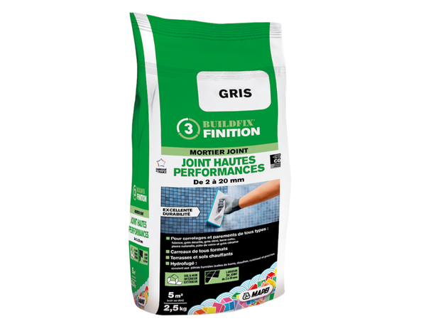 Joint hautes performances gris - Sac de 2,5 kg - Mapei - Brico Dépôt
