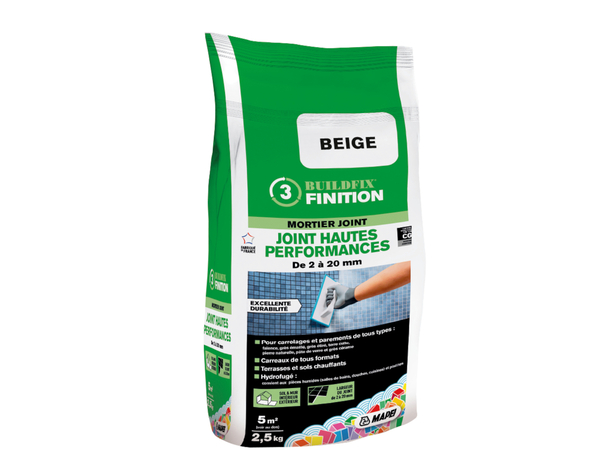 Joint hautes performances beige - Sac de 2,5 kg - Mapei - Brico Dépôt
