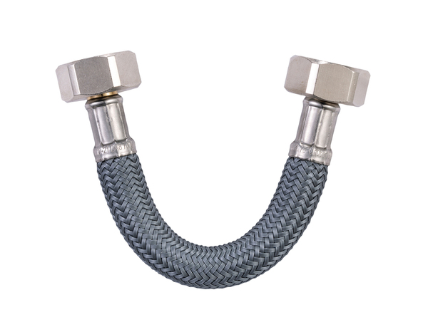 Flexible d'alimentation en eau 30 cm - Femelle/Femelle Filetages 15x21 - Brico Dépôt