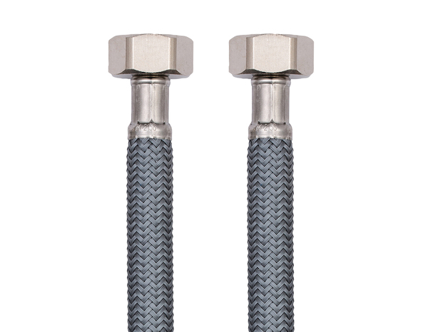 Flexible d'alimentation en eau 100 cm - Femelle/Femelle Filetages 15x21 - Brico Dépôt