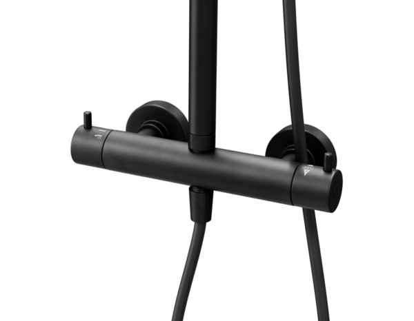 Colonne de douche thermostatique "Wivine" noir - Cooke and Lewis - Brico Dépôt