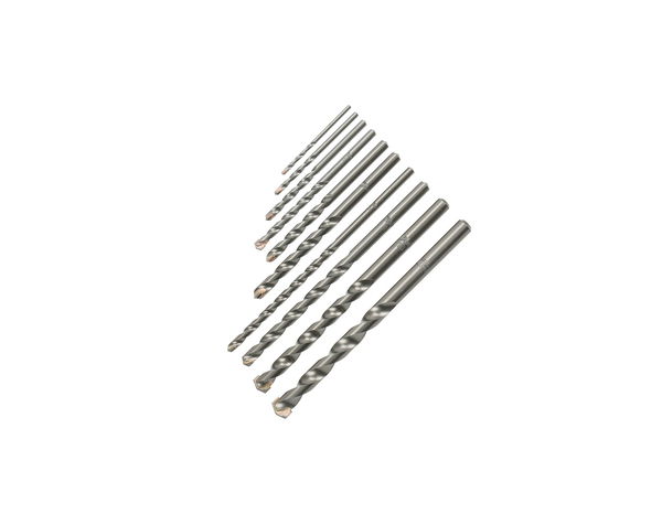 Lot de 10 forets pour perçage dans béton et pierre - Erbauer - Brico Dépôt